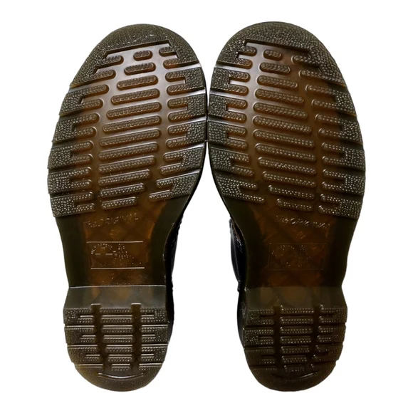 Dr. Martens 1460 Stud Leather Black Rolled Vintage Smooth Boots - Picture 7 of 11